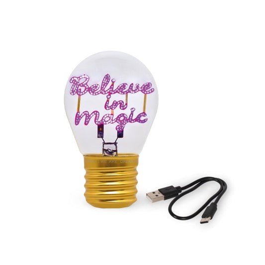 Επιτραπέζιο Φωτιστικό Bulb Fiction Believe In Magic