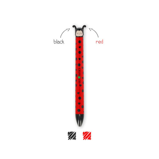 Στυλό Ballpoint Click&Clack Διπλού Χρώματος Ladybug