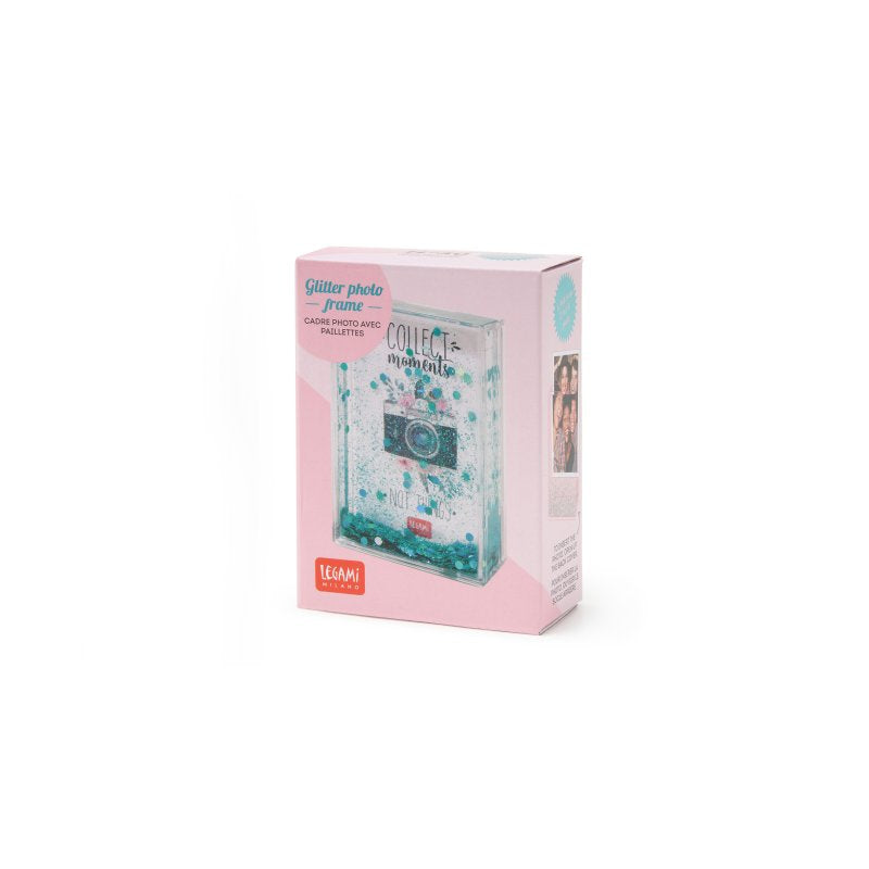 Κορνίζα Φωτογραφίας Με Glitter Camera Aqua