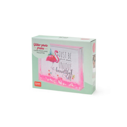Κορνίζα Φωτογραφίας Με Glitter Flamingo Pink