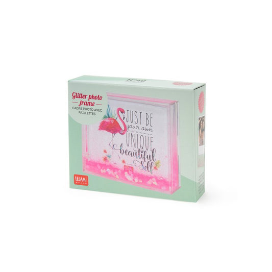 Κορνίζα Φωτογραφίας Με Glitter Flamingo Pink
