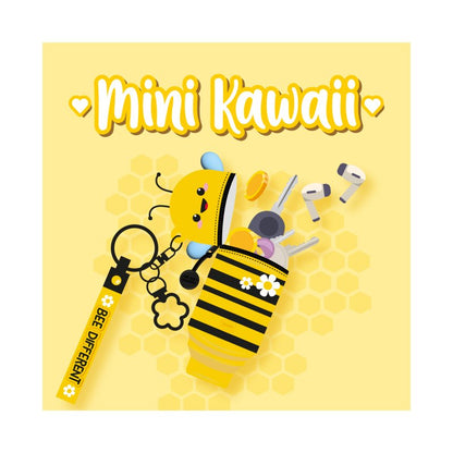 Πορτοφολάκι Μπρελόκ Bee Mini Kawaii