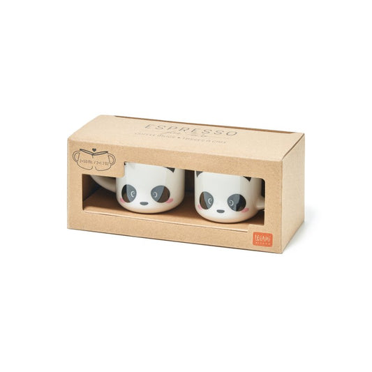 Σετ 2 Κούπες Espresso Panda