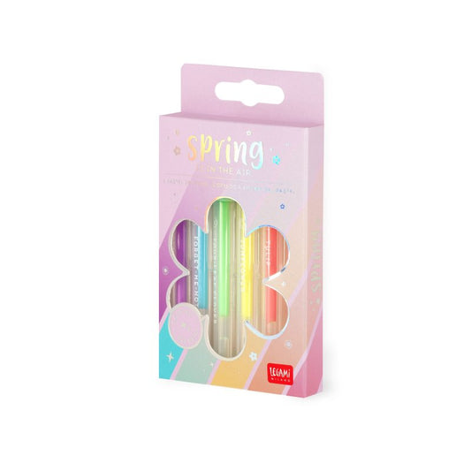 Σετ 6 Mini Στυλό Gel Spring Is In The Air Pastel