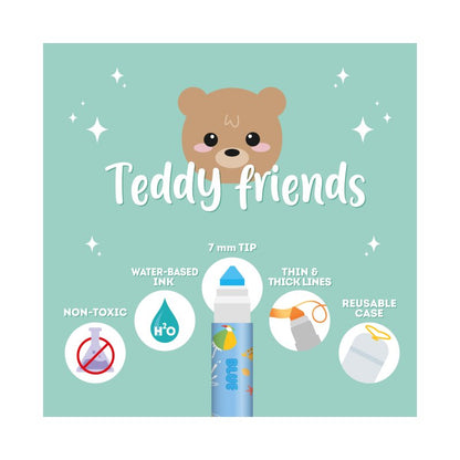 Σετ 12 Μαρκαδόροι Teddy Bear