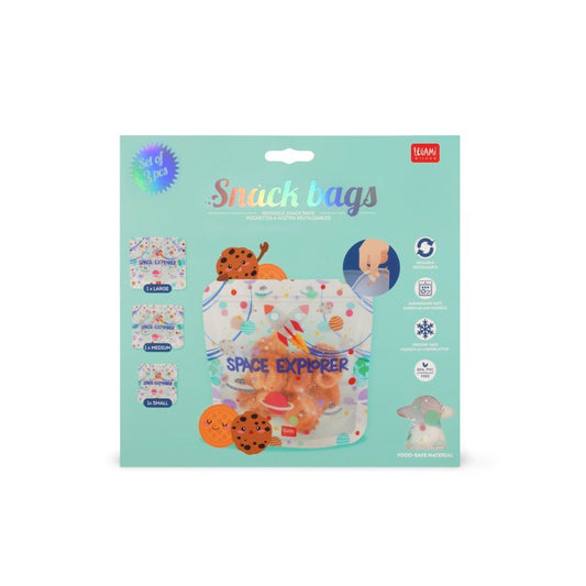 Snack Bags Set Of 3